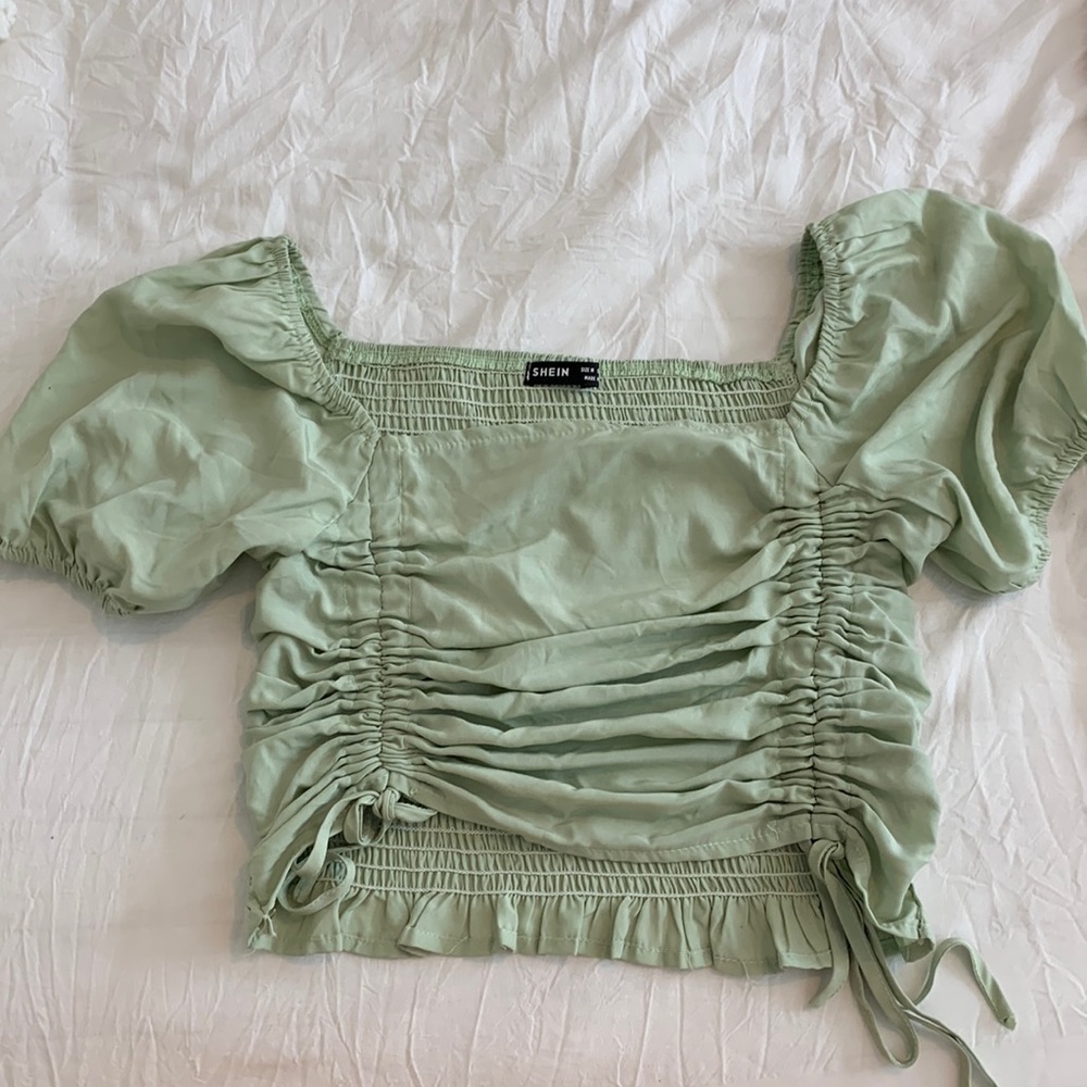 SHEIN puff sleeve shirt